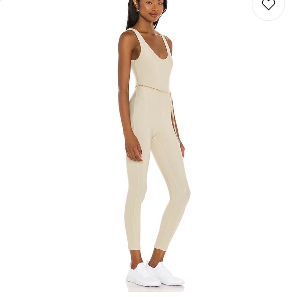WeWoreWhat, Scoop Rib Jumpsuit in Khaki.